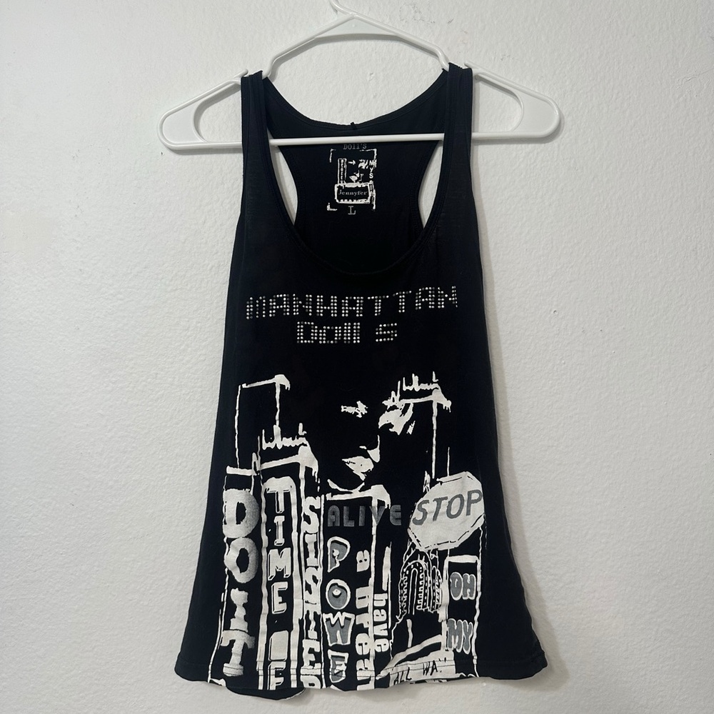 Manhattan Dolls Tank Top with Rhinestones